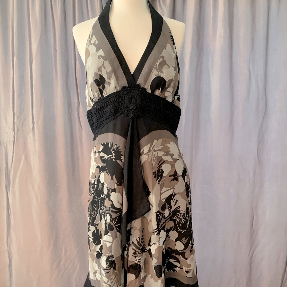 Bcbgmaxazria halter dress